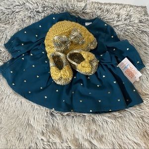 Super cute 3 months baby outfit with matching accessories
